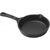 CAST-5 Winco, 4 7/8" FireIron™ Cast Iron Induction Skillet Server, Black