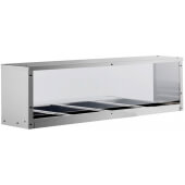 MROS-4ST CookRite, Overshelf w/ Sneeze Guard for 4 Well Steam Tables