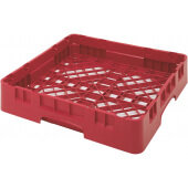 BR258163 Cambro, 1 Compartment Camrack Full Size Base Rack, Red