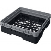 BR414110 Cambro, 1 Compartment Camrack Full Size Open Dishwasher Rack w/ 1 Extender, Black