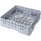 BR414151 Cambro, 1 Compartment Camrack Full Size Open Dishwasher Rack w/ 1 Extender, Soft Gray