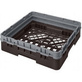 BR414167 Cambro, 1 Compartment Camrack Full Size Open Dishwasher Rack w/ 1 Extender, Brown