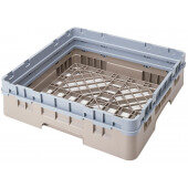 BR414184 Cambro, 1 Compartment Camrack Full Size Open Dishwasher Rack w/ 1 Extender, Beige