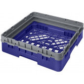 BR414186 Cambro, 1 Compartment Camrack Full Size Open Dishwasher Rack w/ 1 Extender, Navy Blue