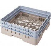 BR578184 Cambro, 1 Compartment Camrack Full Size Open Dishwasher Rack w/ 2 Extenders, Beige