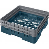 BR578414 Cambro, 1 Compartment Camrack Full Size Open Dishwasher Rack w/ 2 Extenders, Teal