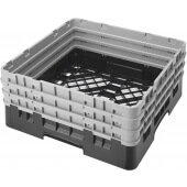 BR712110 Cambro, 1 Compartment Camrack Full Size Open Dishwasher Rack w/ 3 Extenders, Black