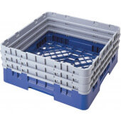 BR712186 Cambro, 1 Compartment Camrack Full Size Open Dishwasher Rack w/ 3 Extenders, Navy Blue