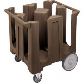 DC1225131 Cambro, 4 Column Poker Chip Dish Caddy, Holds up to 240 Plates, Brown