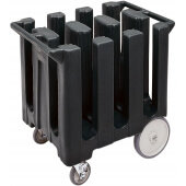 DC700110 Cambro, 6 Column Poker Chip Dish Caddy, Holds up to 360 Plates, Black