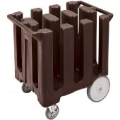 DC700131 Cambro, 6 Column Poker Chip Dish Caddy, Holds up to 360 Plates, Brown