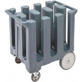 DC700191 Cambro, 6 Column Poker Chip Dish Caddy, Holds up to 360 Plates, Granite Gray