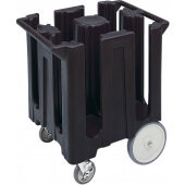 DC825110 Cambro, 4 Column Poker Chip Dish Caddy, Holds up to 240 Plates, Black