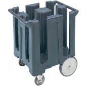 DC825191 Cambro, 4 Column Poker Chip Dish Caddy, Holds up to 240 Plates, Granite Gray