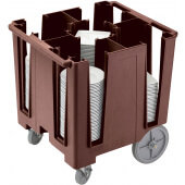 DCS950131 Cambro, 5 Column Versa Dish Caddy, Holds up to 300 Plates, Brown