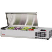 CTST-1200-13-N Turbo Air, 47" Refrigerated Countertop Salad Table, (4) 1/3 Size Pans