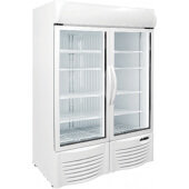 GDF-43 Excellence Industries, 46 1/2" 2 Swing Glass Door Merchandiser Freezer