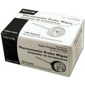 9999N Taylor, 100 Count Individually Wrapped Thermometer Probe Wipes (10/case)
