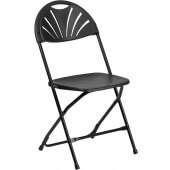 LVLO-820402 LiVello, Hercules Indoor / Outdoor Plastic Folding Chair, Black