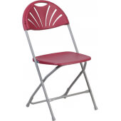 LVLO-030402 LiVello, Hercules Indoor / Outdoor Plastic Folding Chair, Burgundy