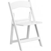 LVLO-9855 LiVello, Hercules Indoor / Outdoor Resin Folding Chair, White