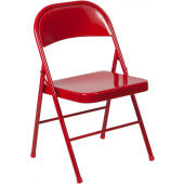 LVLO-997522 LiVello, Hercules Indoor / Outdoor Metal Folding Chair, Red