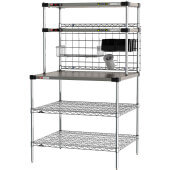 CRHSP-3036 Metro, 36" x 30" Super Erecta® Stainless Steel Heated Shelf Prep Workstation
