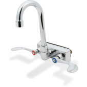 SWFW-4-4GWRLL Steelworks, Wall Mount Gooseneck Faucet w/ 4" Spout, 4" Centers