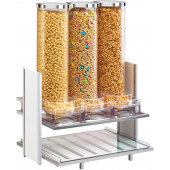 1499-15 Cal-Mil, Triple 2.7L Acrylic Eco Modern Countertop Cereal Dispenser, White Wood Finish