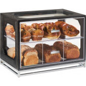 3820-87 Cal-Mil, 2-Tier Cinderwood Pastry Display Case w/ 4 Compartments