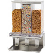 22355-3-55 Cal-Mil, Triple Countertop Cereal Dispenser, Stainless Steel Finish