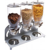 3510-3-39 Cal-Mil, Triple 3.5L Countertop Dry Food / Cereal Dispenser, Chrome Finish