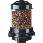3531-1-13 Cal-Mil, Single 1.5L Wall Mount Powder Dispenser, Black Finish