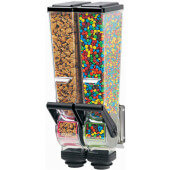 88760 Server Products, Double 2L DFD SlimLine™ Wall Mounted Dry Food / Candy Dispenser