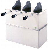07050 Server Products, 3-Compartment Server Express™ Drop-In Condiment Dispenser, Silver