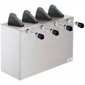 07200 Server Products, 4-Compartment Server Express™ Countertop Condiment Dispenser, Silver