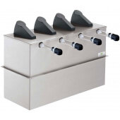07210 Server Products, 4-Compartment Server Express™ Drop-In Condiment Dispenser, Silver