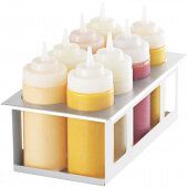 86974 Server Products, 8 Compartment Drop-In Squeeze Bottle Holder w/ 8 Bottles