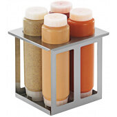 86994 Server Products, 4 Compartment Drop-In Squeeze Bottle Holder w/ 4 Bottles