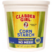 00387 Clabber Girl, 3.5 Lb Corn Starch Tub (6/case)