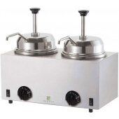 81230 Server Products, Double 3 Qt Condiment / Topping Warmer