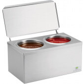 92020 Server Products, Double 3 Qt Cone Dip Topping Warmer
