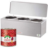 92040 Server Products, Triple 3 Qt Cone Dip Topping Warmer