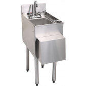 C-HSA-12-D Choice by Glastender, 12" x 19" One Compartment Underbar Hand Sink w/ Soap & Towel Dispenser