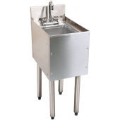 C-SWA-12 Choice by Glastender, 12" x 19" One Compartment Underbar Dump Sink
