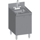 C-SC-18 Choice by Glastender, 18" x 24" Stainless Steel Sink Cabinet w/ Waste Chute