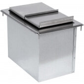 D-12-IBL Advance Tabco, 12" x 18" Stainless Steel Drop-In Ice Bin, 23 Lb Capacity