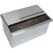 D-30-IBL Advance Tabco, 27" x 18" Stainless Steel Drop-In Ice Bin, 62 Lb Capacity