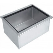 D-36-IBL Advance Tabco, 33" x 18" Stainless Steel Drop-In Ice Bin, 75 Lb Capacity