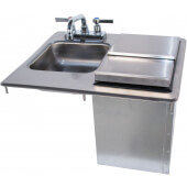 D-24-SIBL Advance Tabco, 1 Compartment Drop-In Hand Sink w/ Faucet & Ice Bin